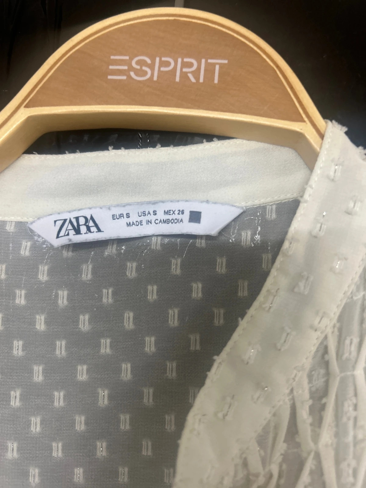 Camisa crema Zara S – Zara – taille S / 36 / 8 2