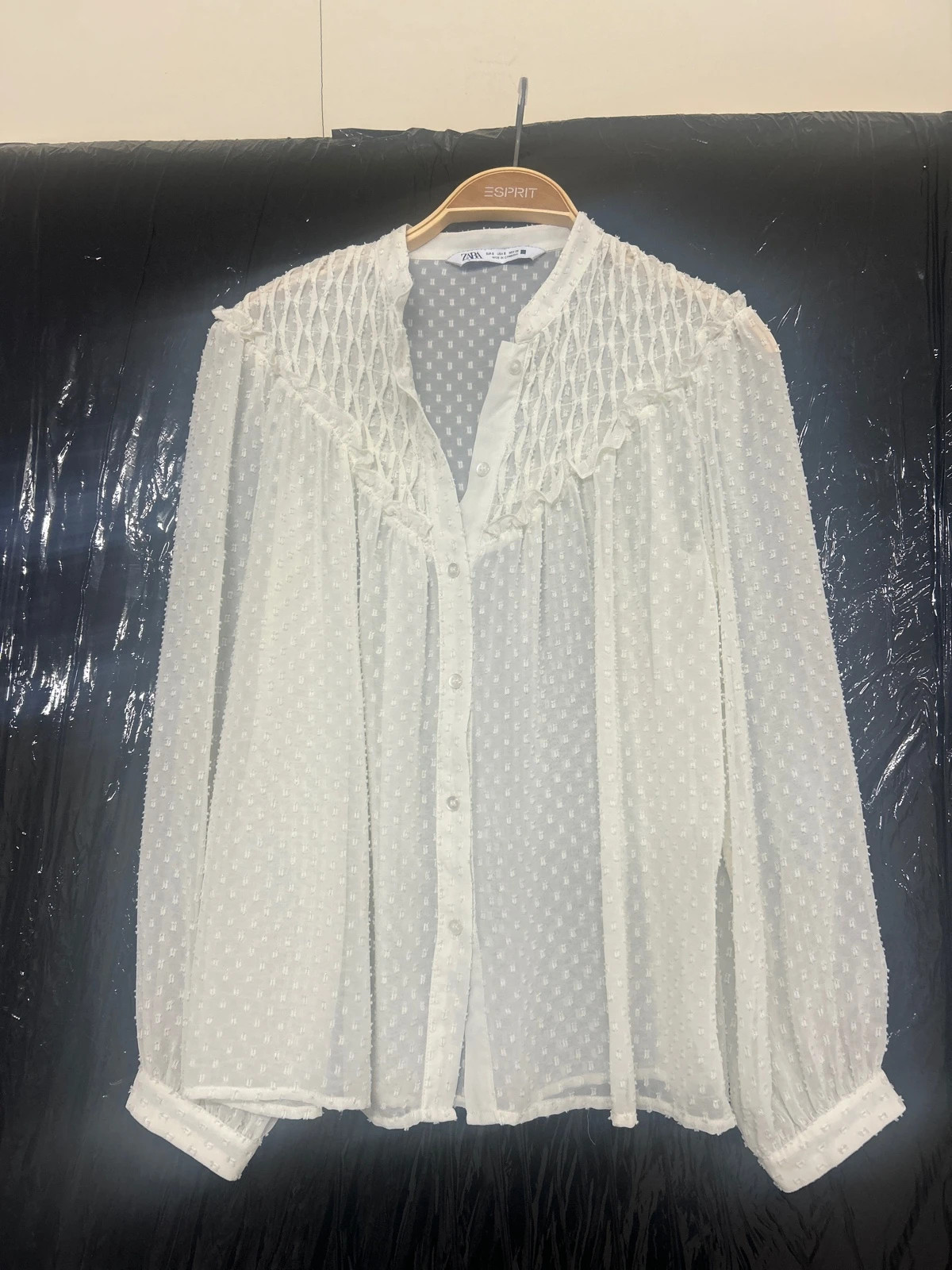 Camisa crema Zara S – Zara – taille S / 36 / 8