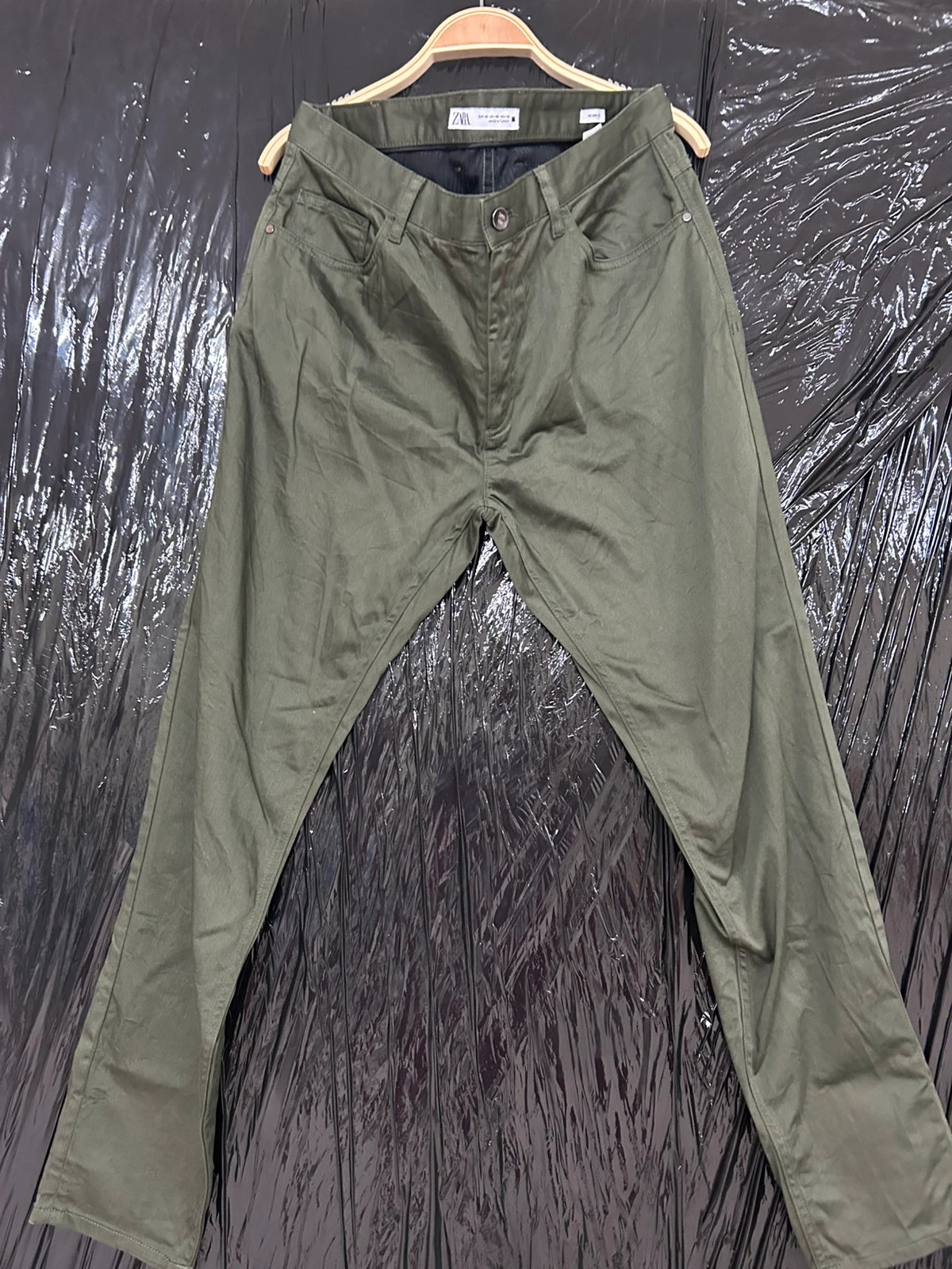 Pantalón verde Zara talla 46 – Zara – taille XXXL / 46 / 18