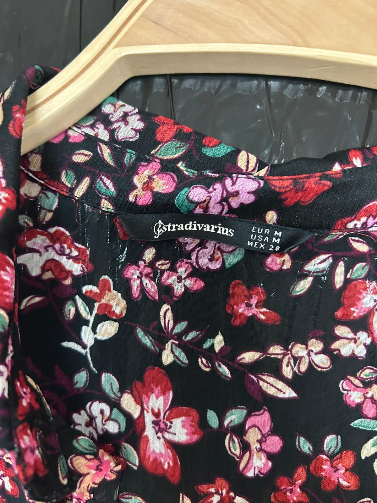 Vestido largo Stradivarius flores M – Stradivarius – taille M / 38 / 10 3