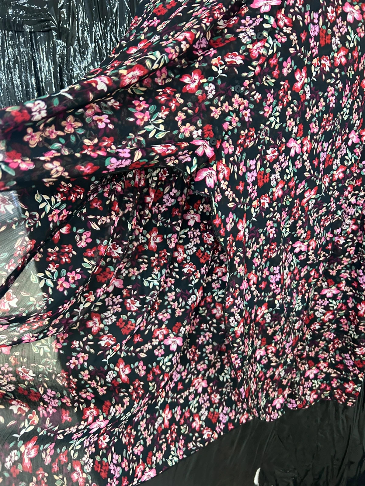 Vestido largo Stradivarius flores M – Stradivarius – taille M / 38 / 10 4