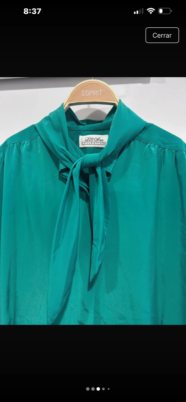 Camisa verde Lilli Ann – Lilly Ann – taille L / 40 / 12 3