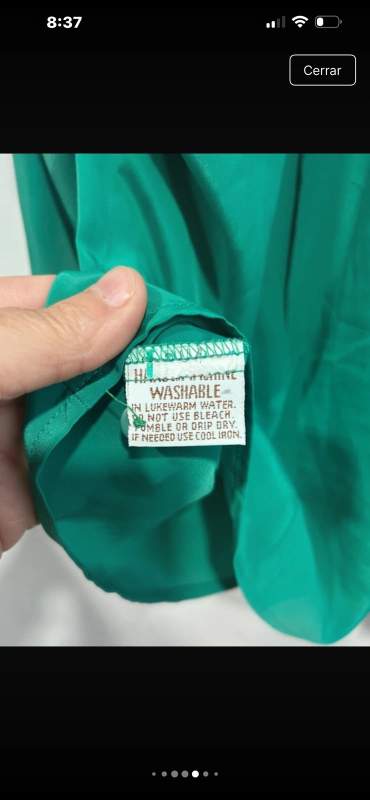 Camisa verde Lilli Ann – Lilly Ann – taille L / 40 / 12 5
