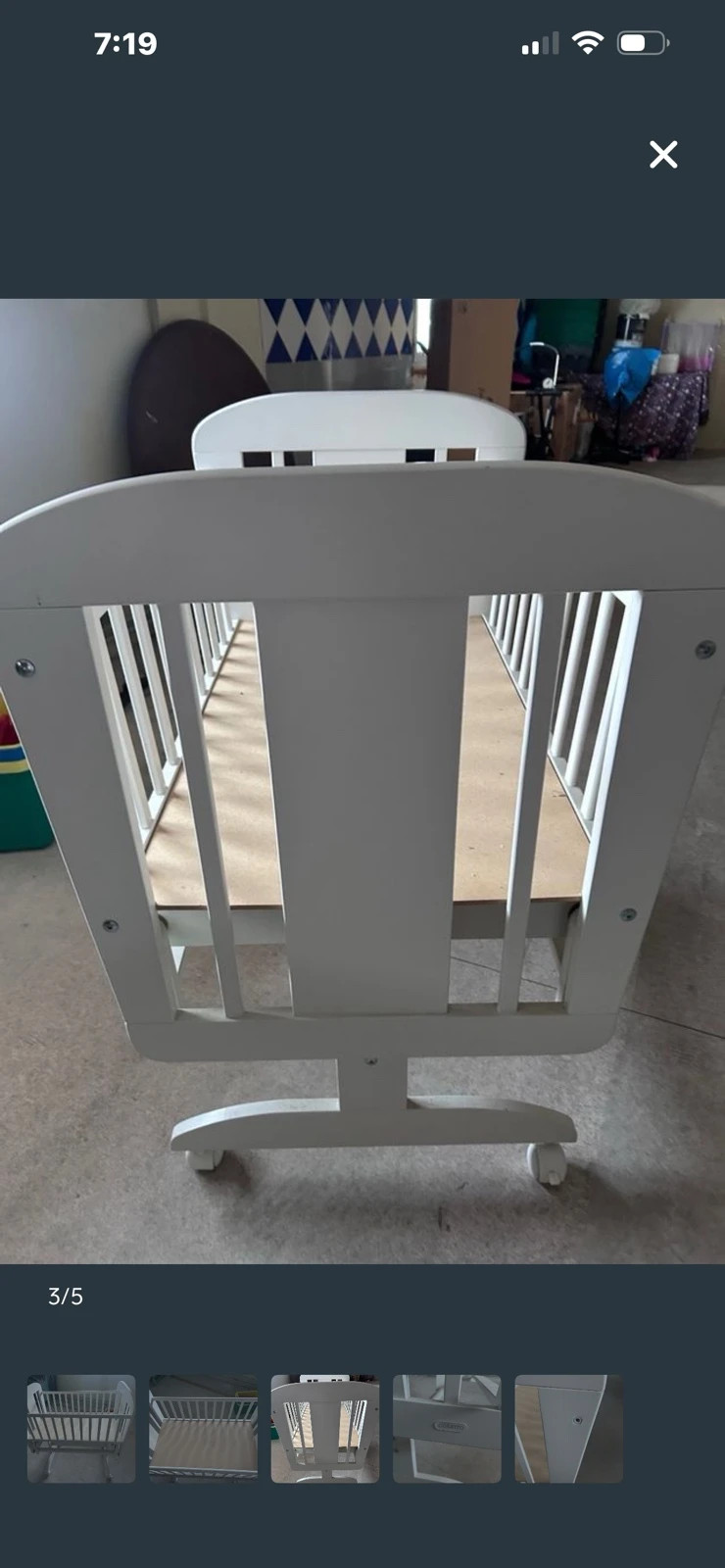 Minicuna Cosatto blanca madera – Cosatto 3
