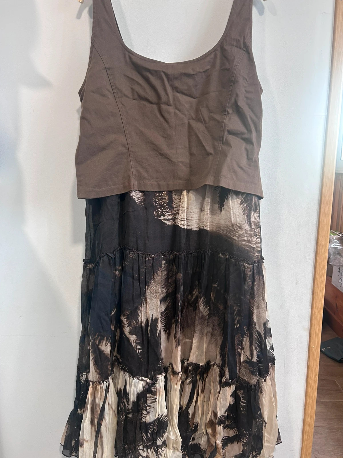 Vestido Javier Simorra Talla 46 Marrón Palmeras – Javier Simorra – taille XXXL / 46 / 18 4