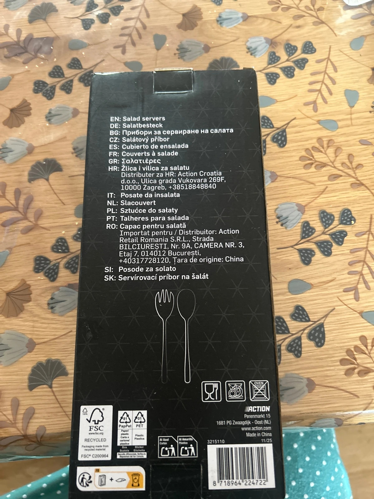 Cubiertos plateados ensalada – Action 2