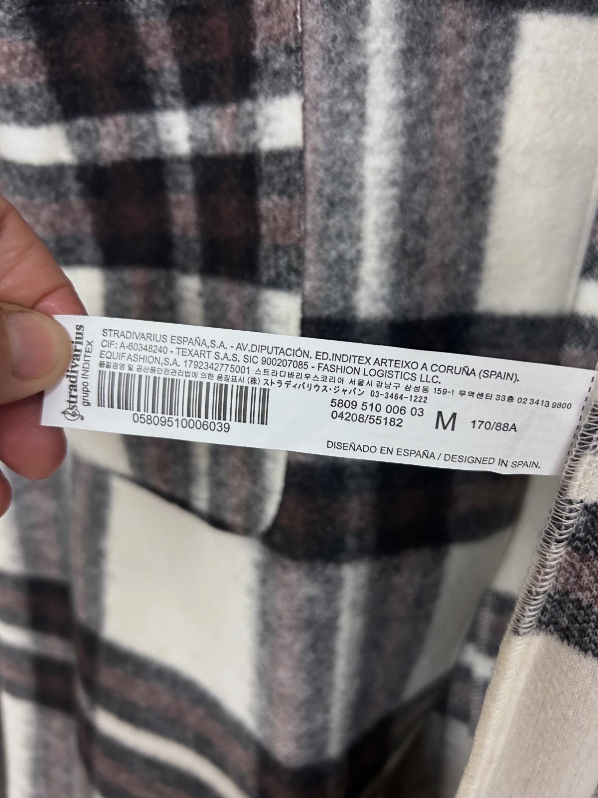 Abrigo de cuadros Stradivarius  – Stradivarius – taille M 4
