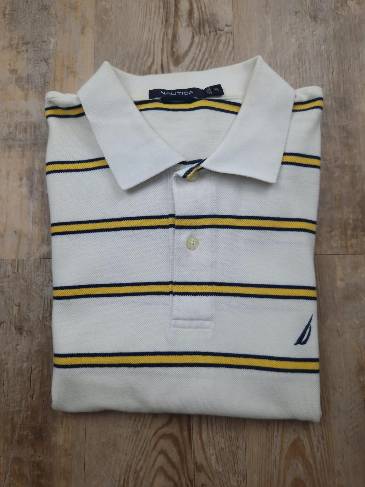 Polo rayé à manches courtes Nautica