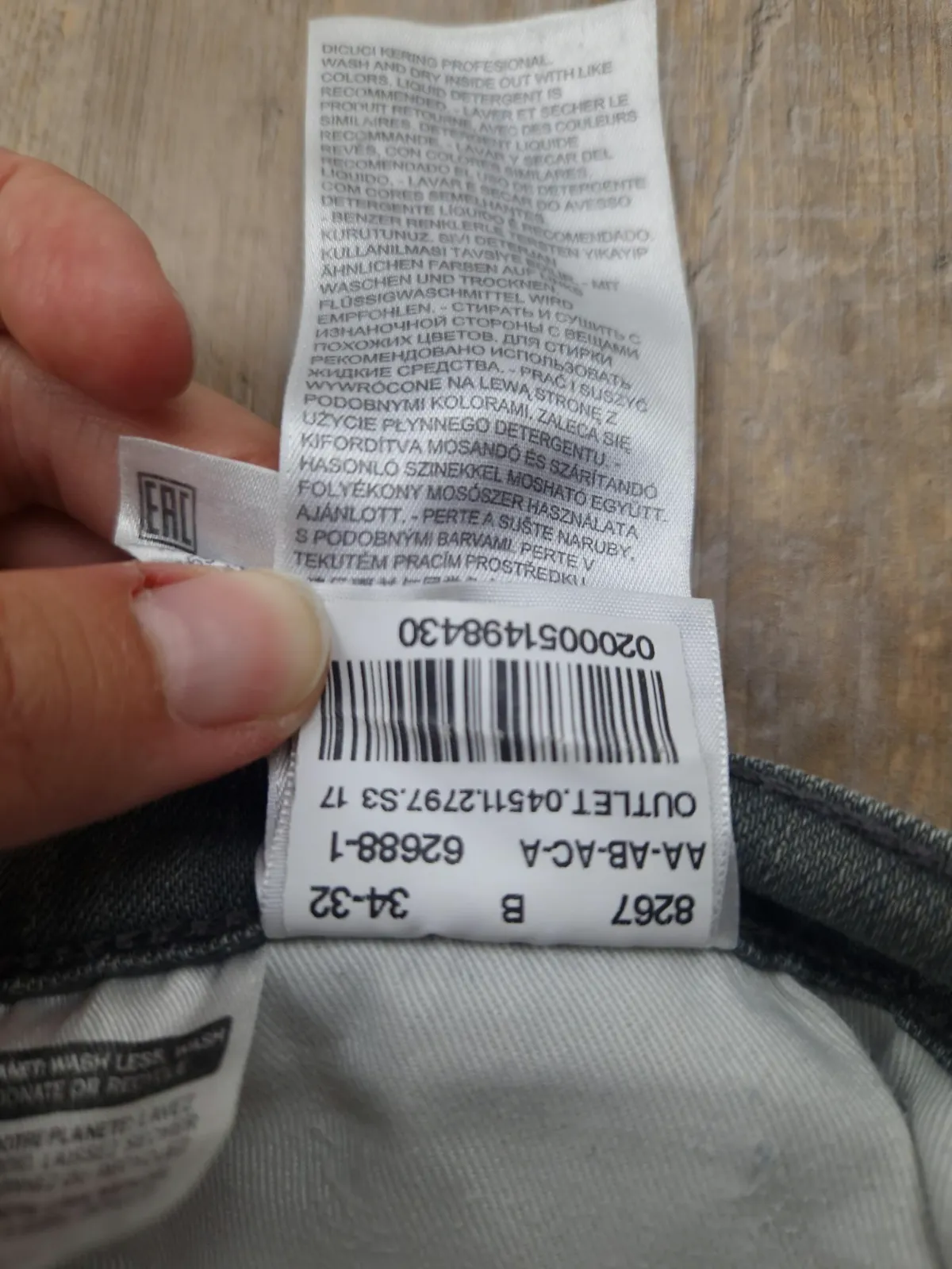 Jean slim Levi's 511 W34 L32 gris – Levi's – taille 44 9