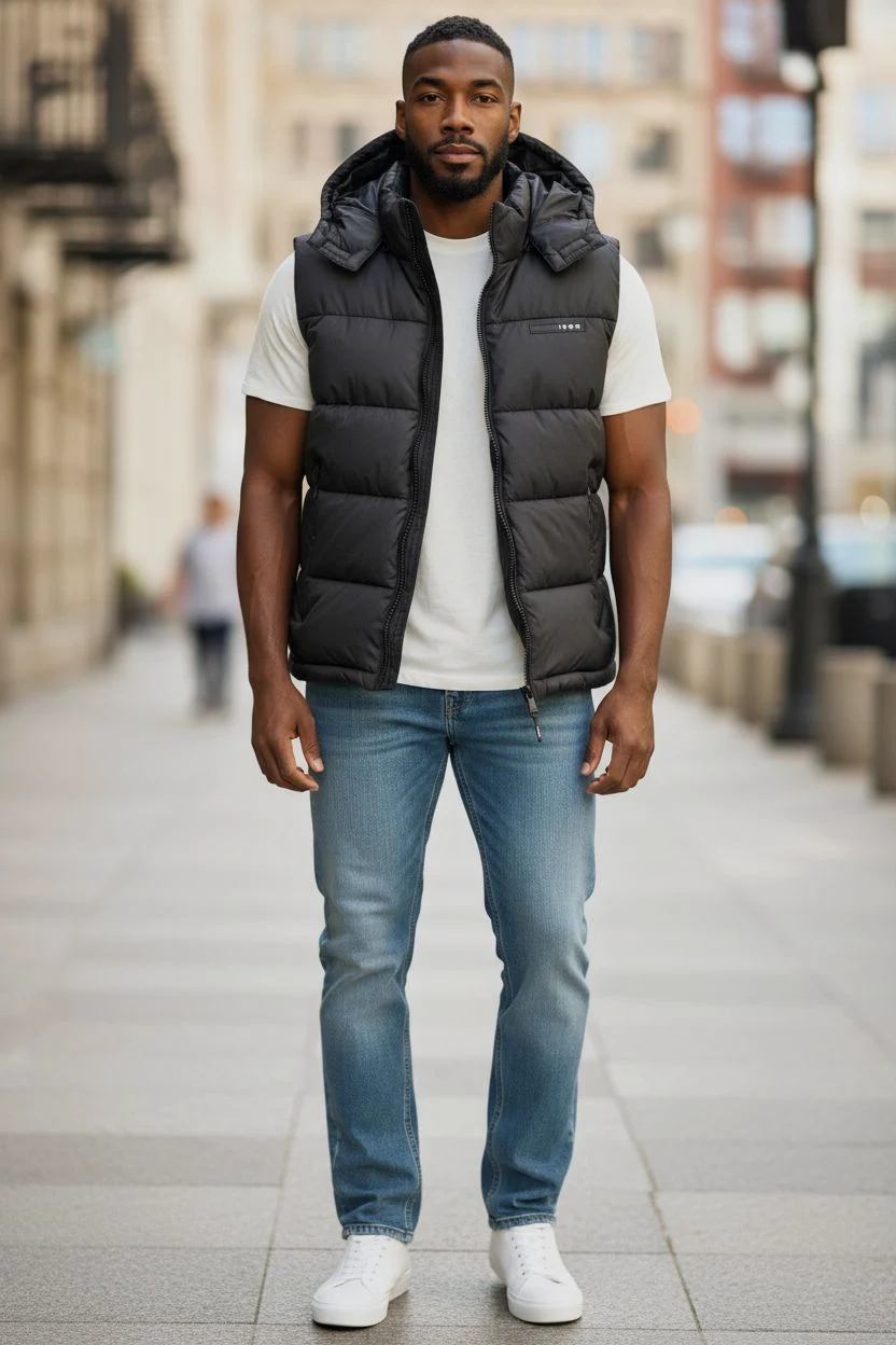 Doudoune sans manche icon noir taille M