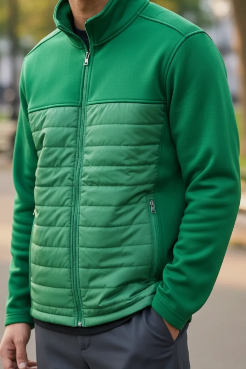 Veste épaisse  vert taille L – Sans marque – taille L 2
