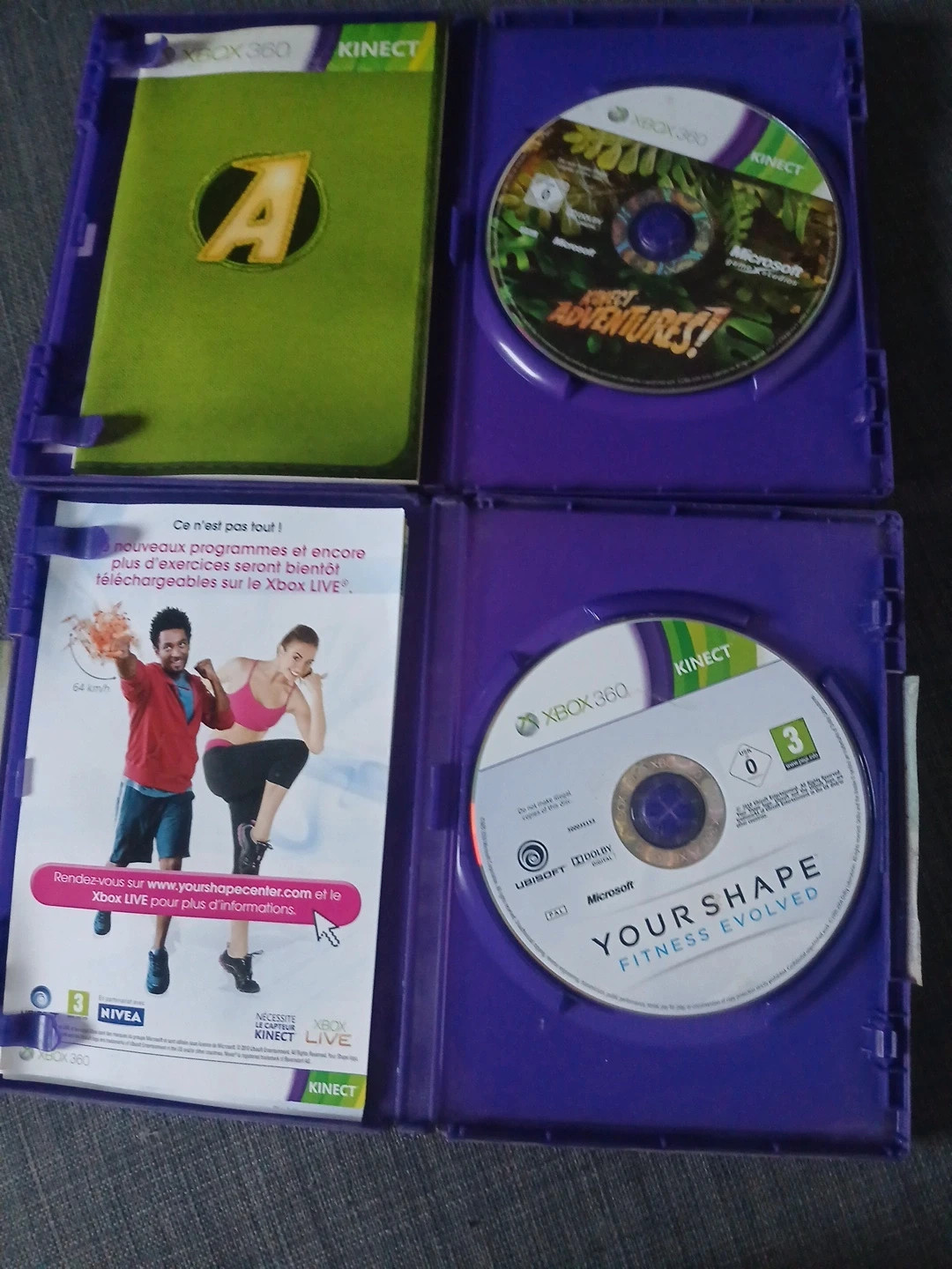 Kinect adventures et your shape fitness evolved xbox 3