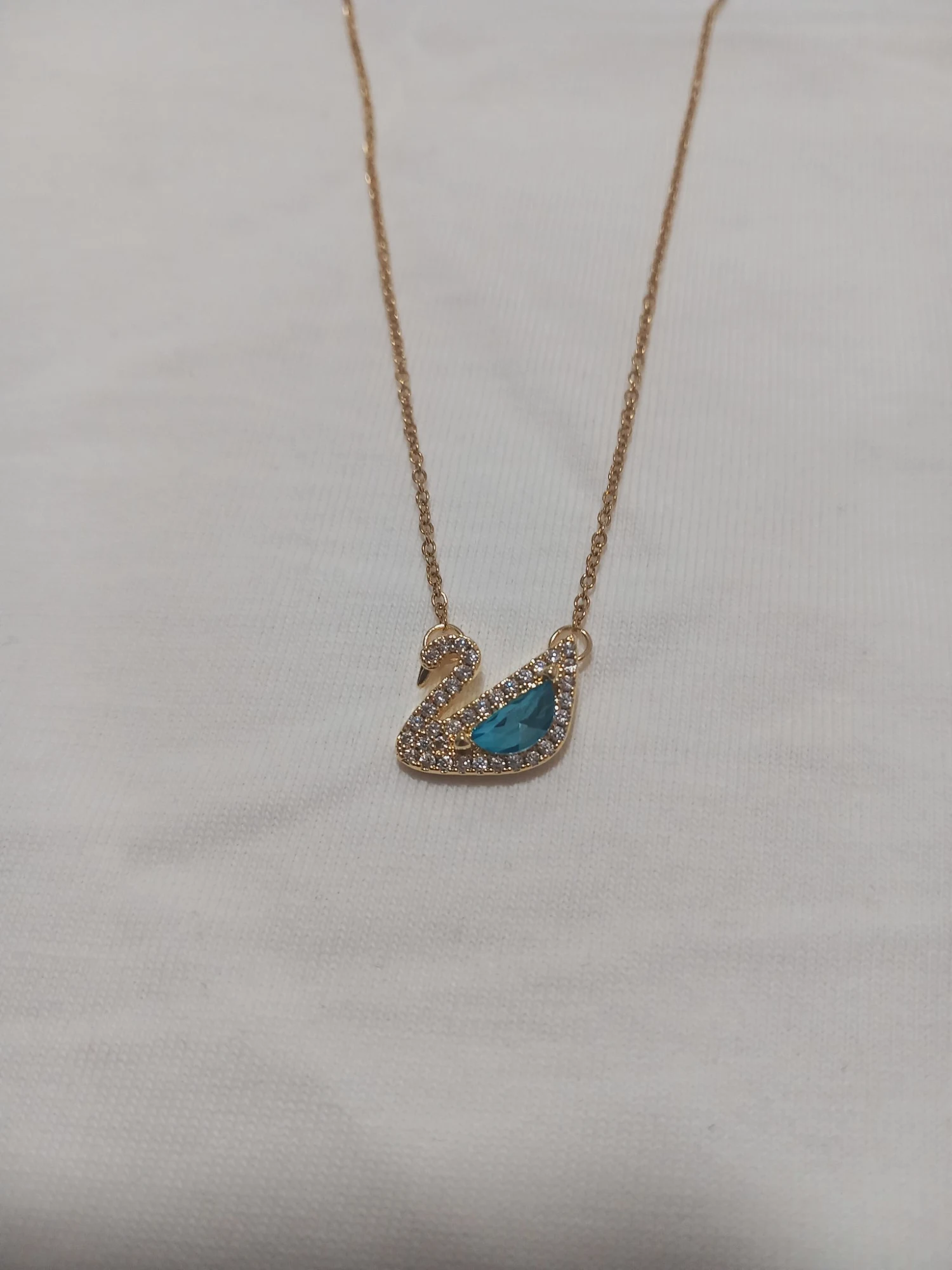Collier cygne en acier inoxydable 