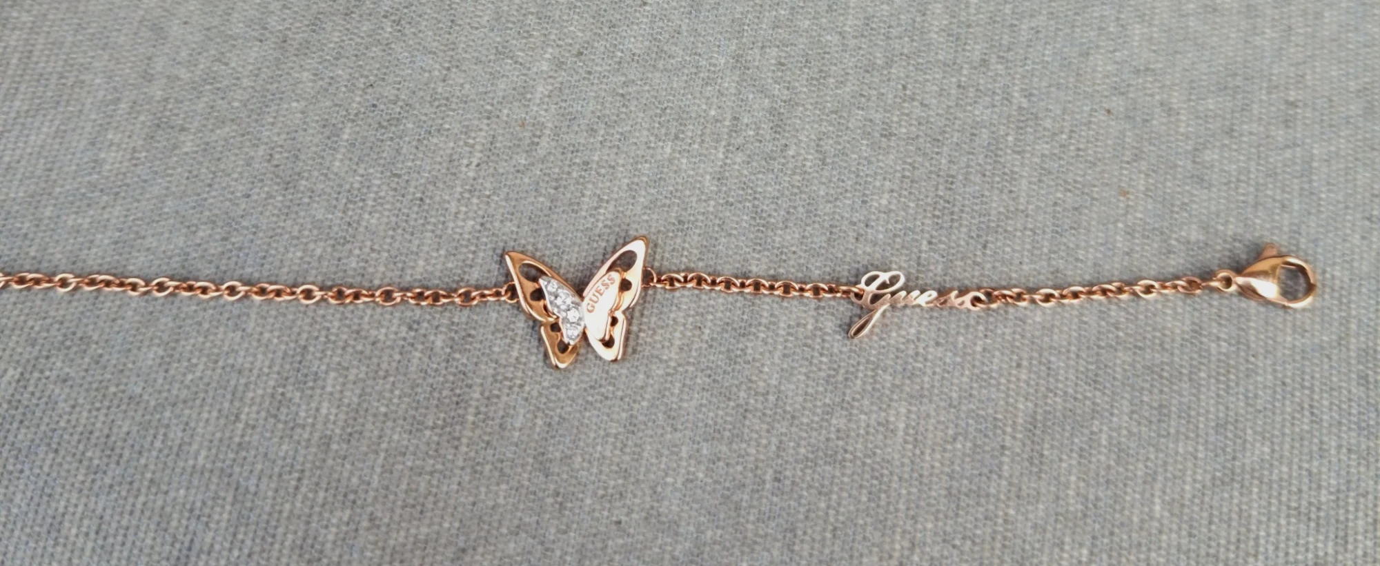 Bracelet GUESS femme rose gold papillon 🦋