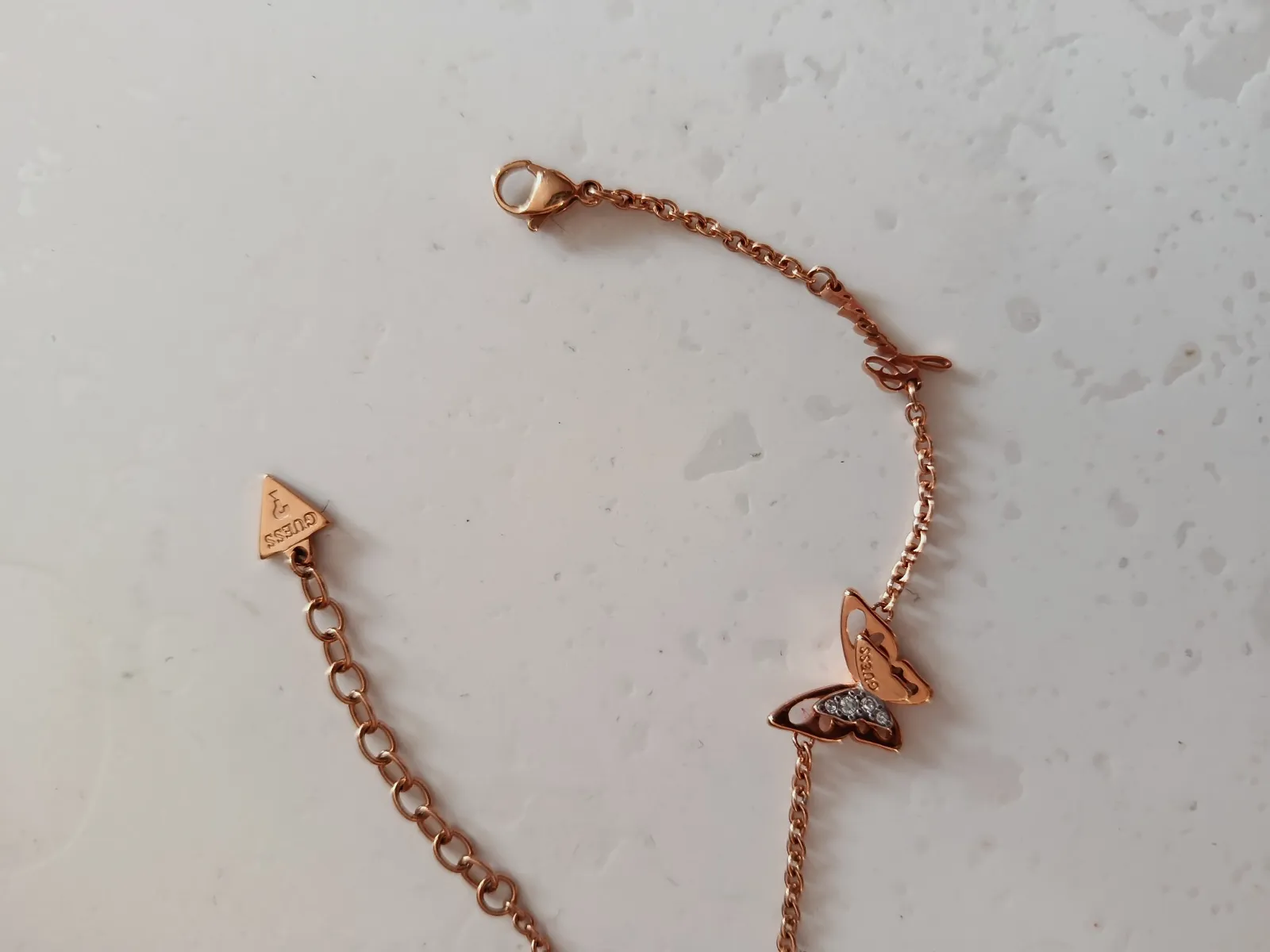 Bracelet GUESS femme rose gold papillon 🦋 – Guess – taille Taille unique 6