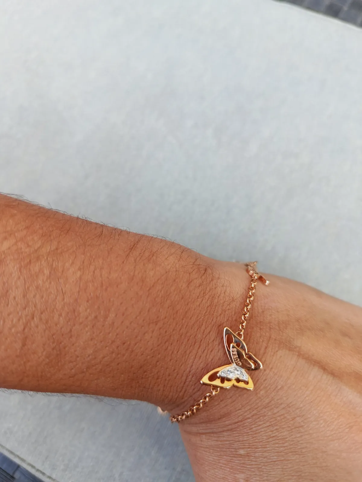 Bracelet GUESS femme rose gold papillon 🦋 – Guess – taille Taille unique 3