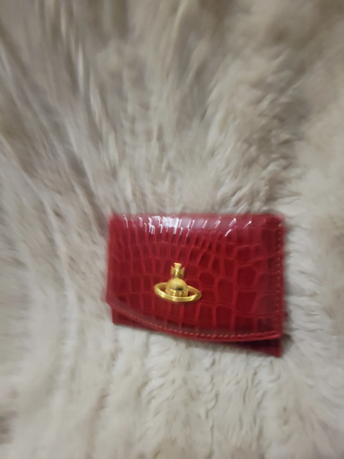 Portefeuille Vivienne Westwood en cuir effet crocodile – Vivienne Westwood – taille Taille unique 3