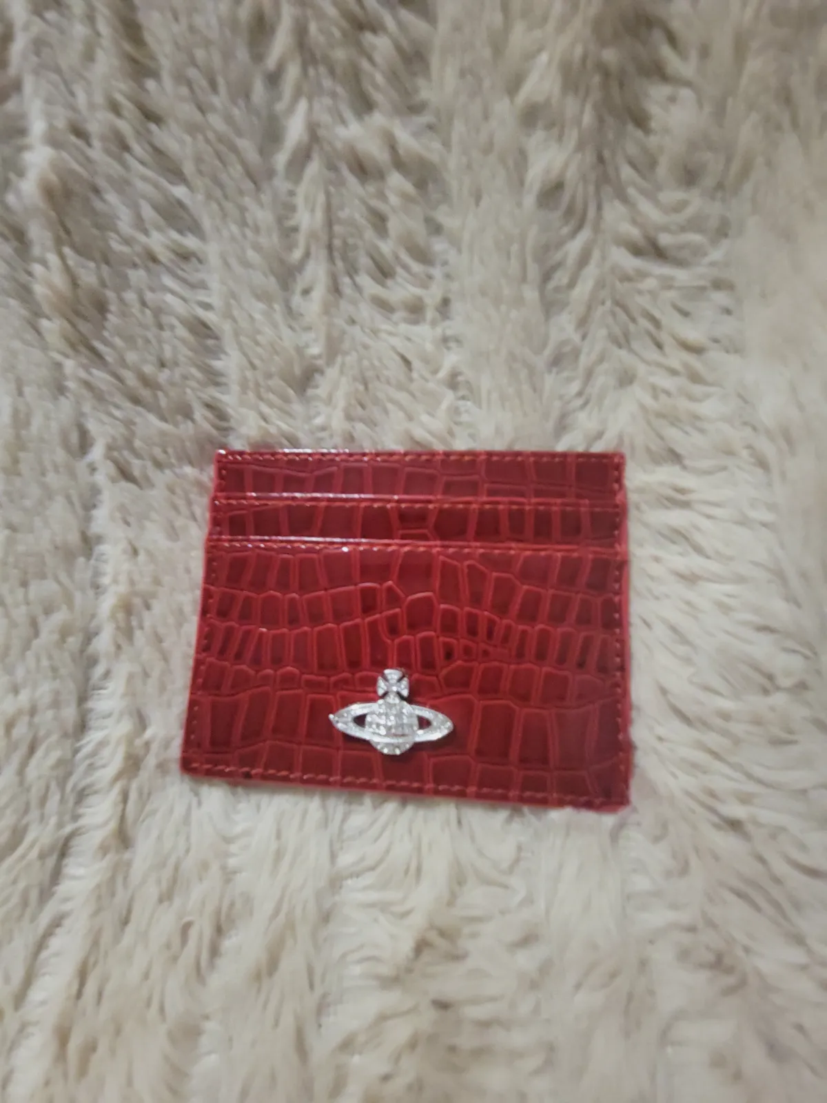 Porte-cartes Vivienne Westwood rouge effet crocodile – Vivienne Westwood 3