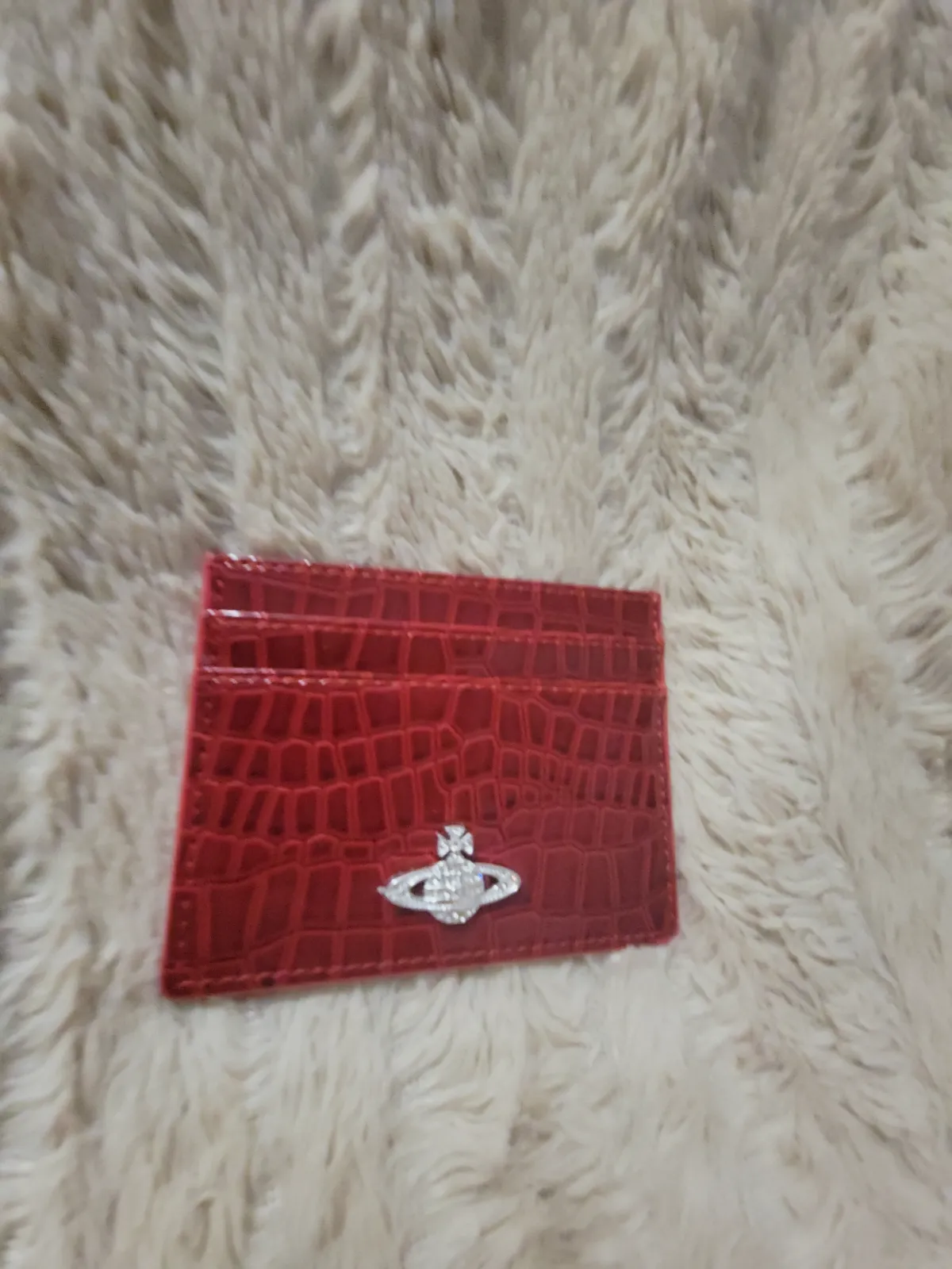 Porte-cartes Vivienne Westwood rouge effet crocodile – Vivienne Westwood 2