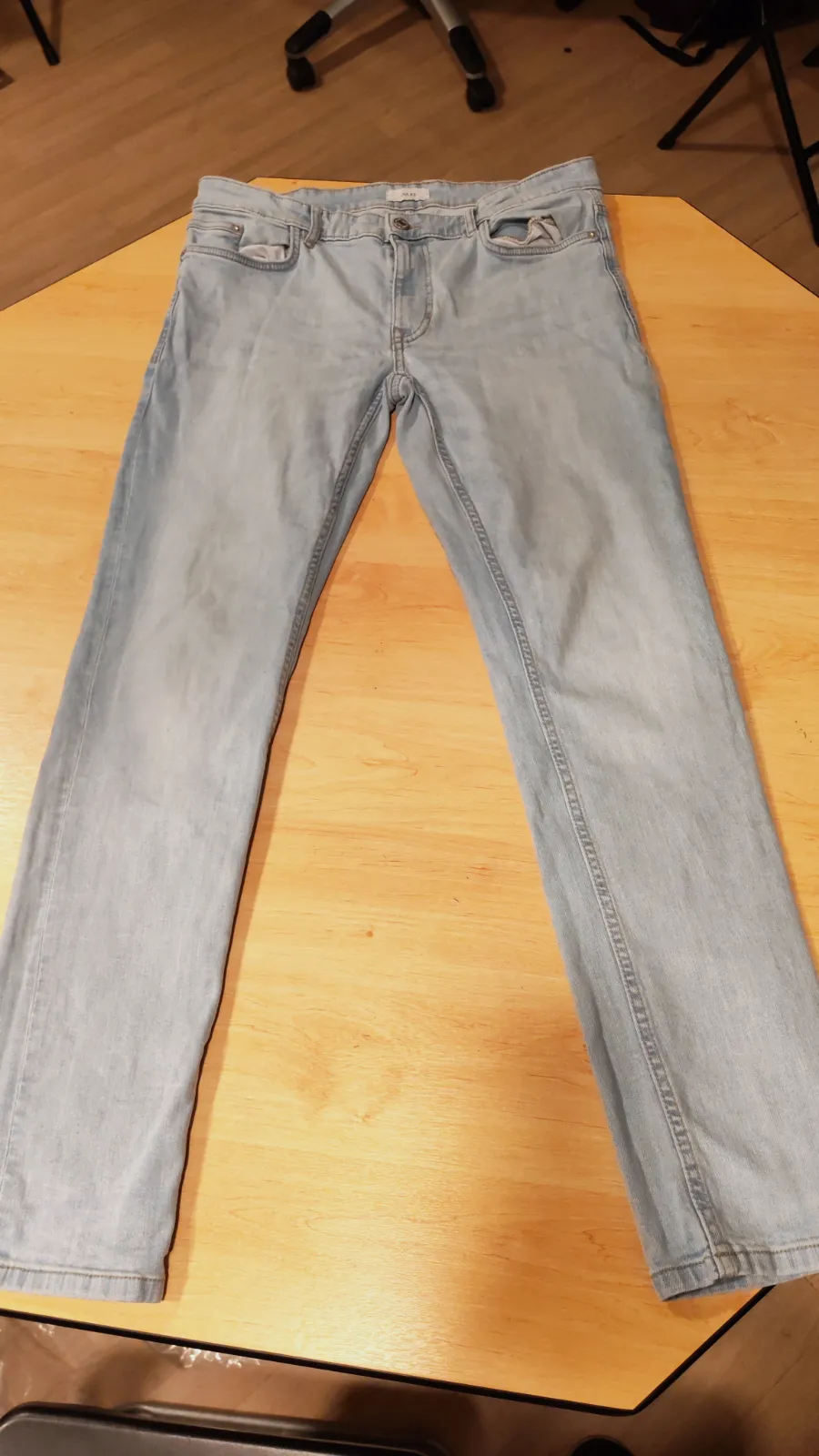 Jean slim bleu clair en denim – Jules – taille M 3
