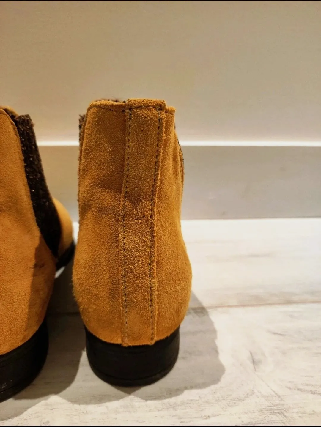 Bottines style Chelsea cuir et daim - Besson Chaussures – Besson Chaussures – taille EU 36 5
