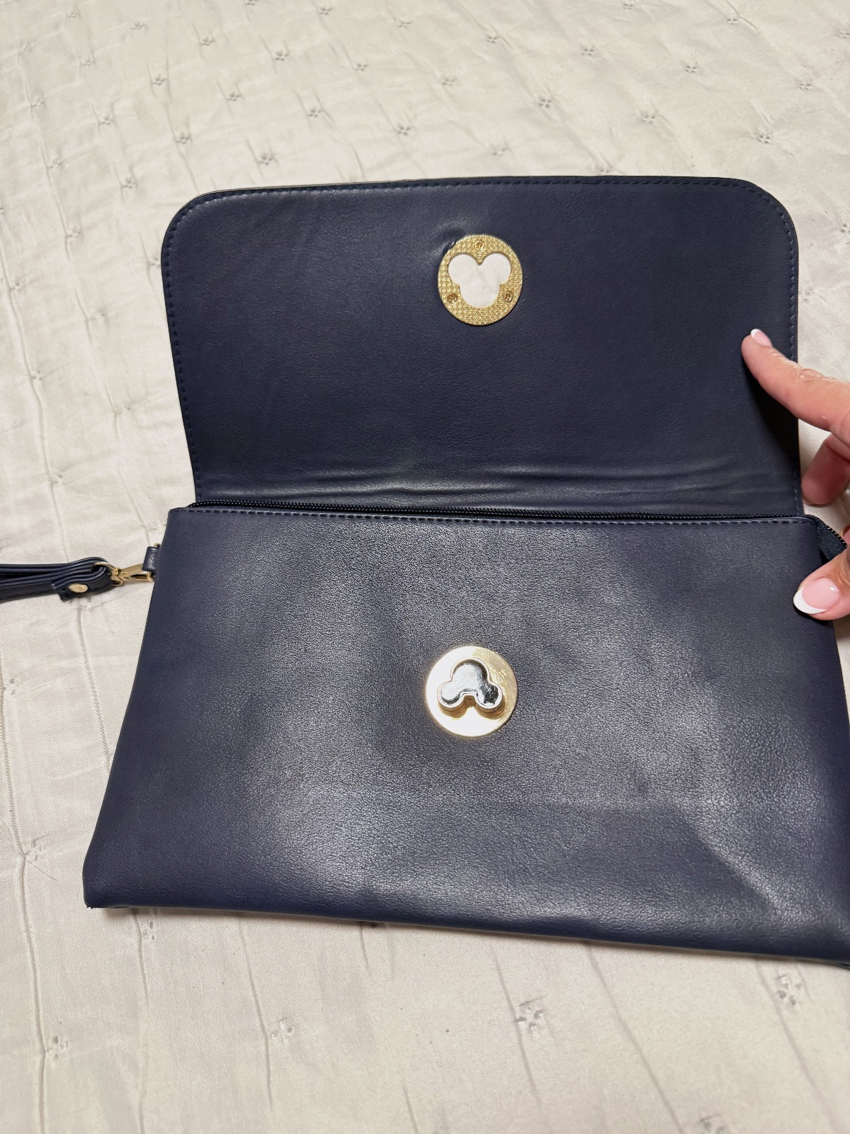 Bolso de mano azul y plateado – Sin marca – taille Taille unique 4
