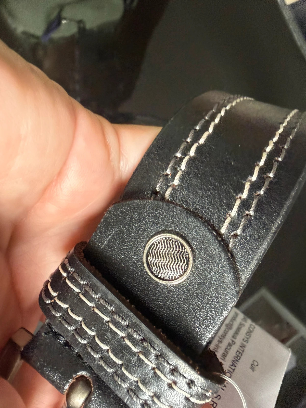 Cinturón de Piel Negra Halden Talla Única con Etiqueta (Nuevo100cm) – Halden – taille 100 cm 3