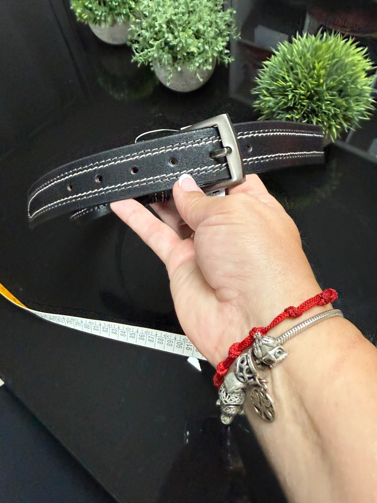 Cinturón de Piel Negra Halden Talla Única con Etiqueta (Nuevo100cm) – Halden – taille 100 cm 2
