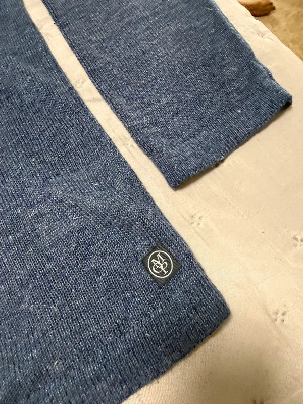 Jersey de lino 100% Marc O'Polo azul jaspeado – Marc O'Polo – taille XL 3