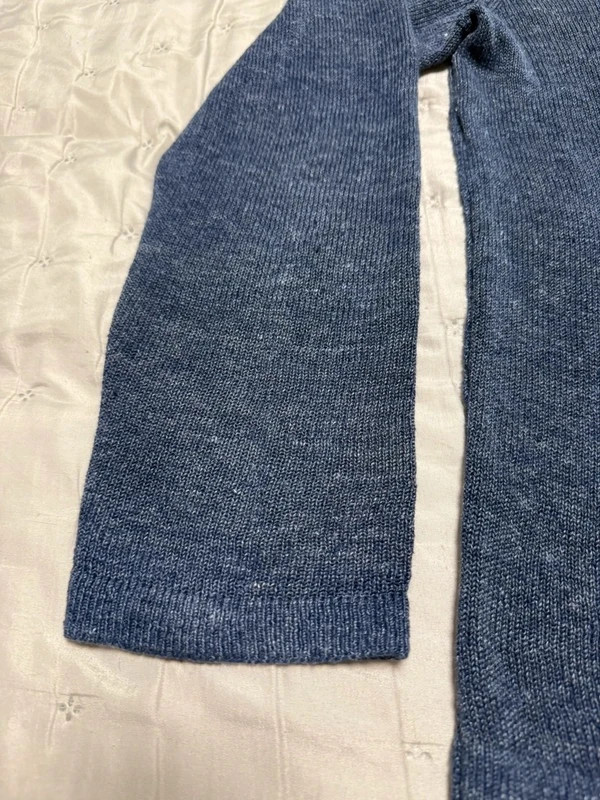 Jersey de lino 100% Marc O'Polo azul jaspeado – Marc O'Polo – taille XL 5