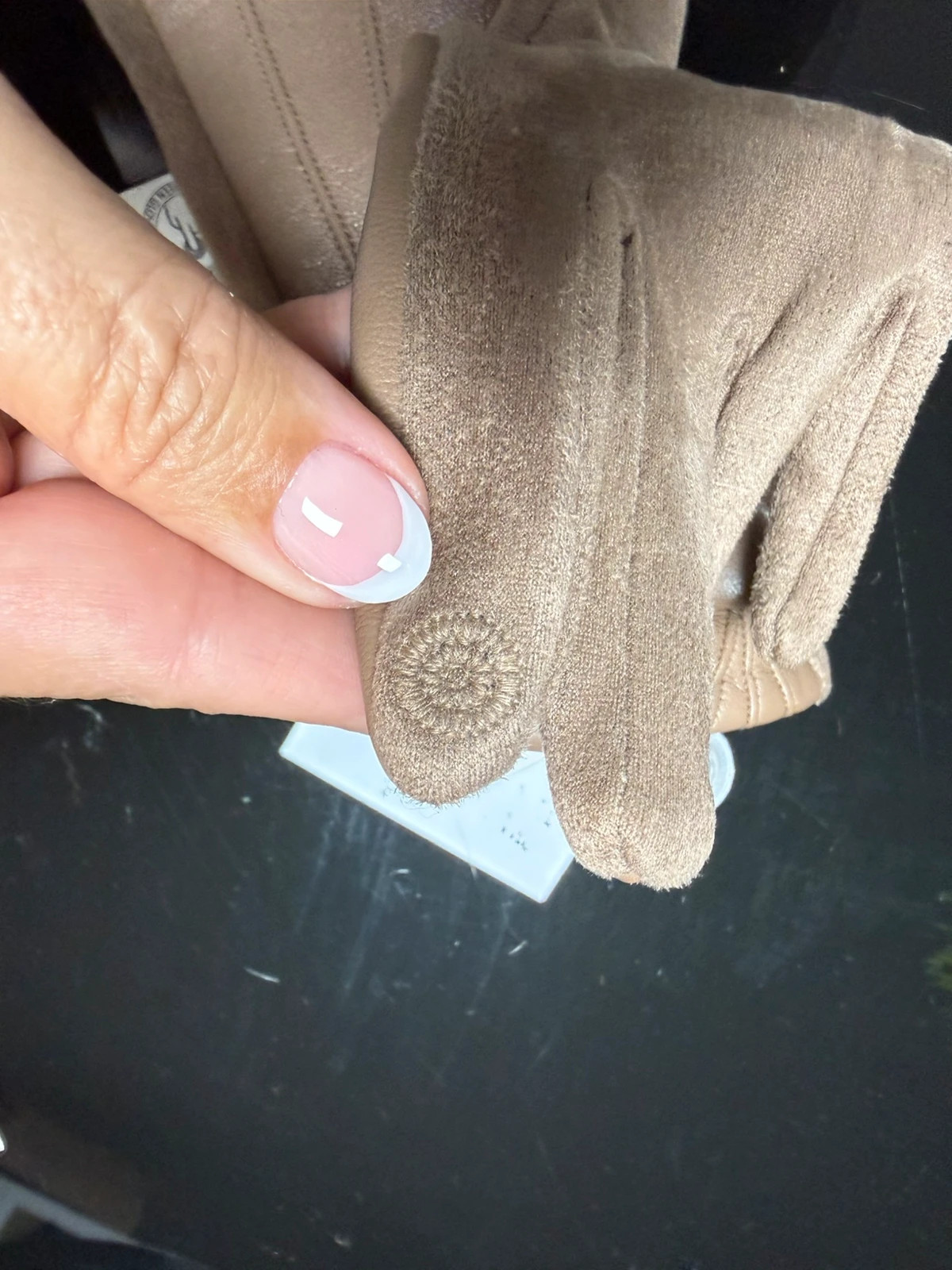 Guantes de Piel y Ante Gérard Pasquier Taupe Talla M (Nuevos) – Gerard Pasquier – taille M 4