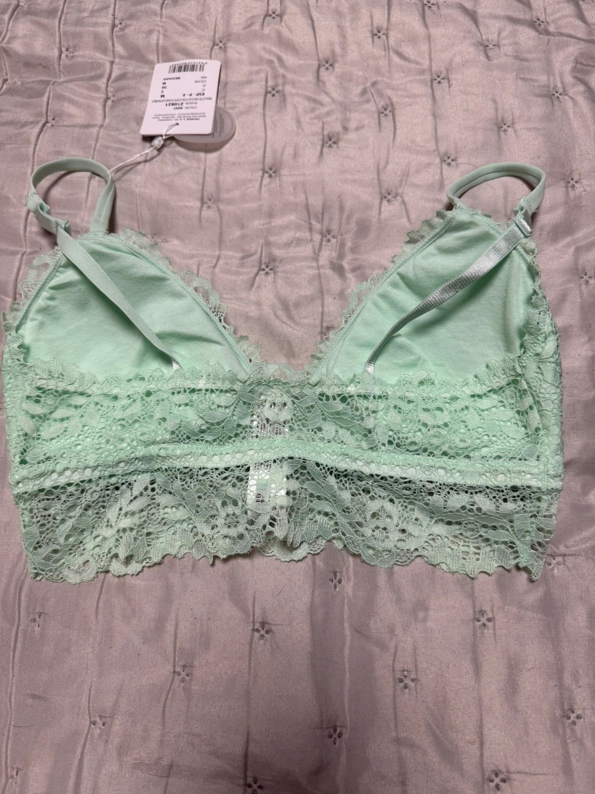 Bralette de encaje verde menta Promise Talla M Nuevo – Promise – taille M 4