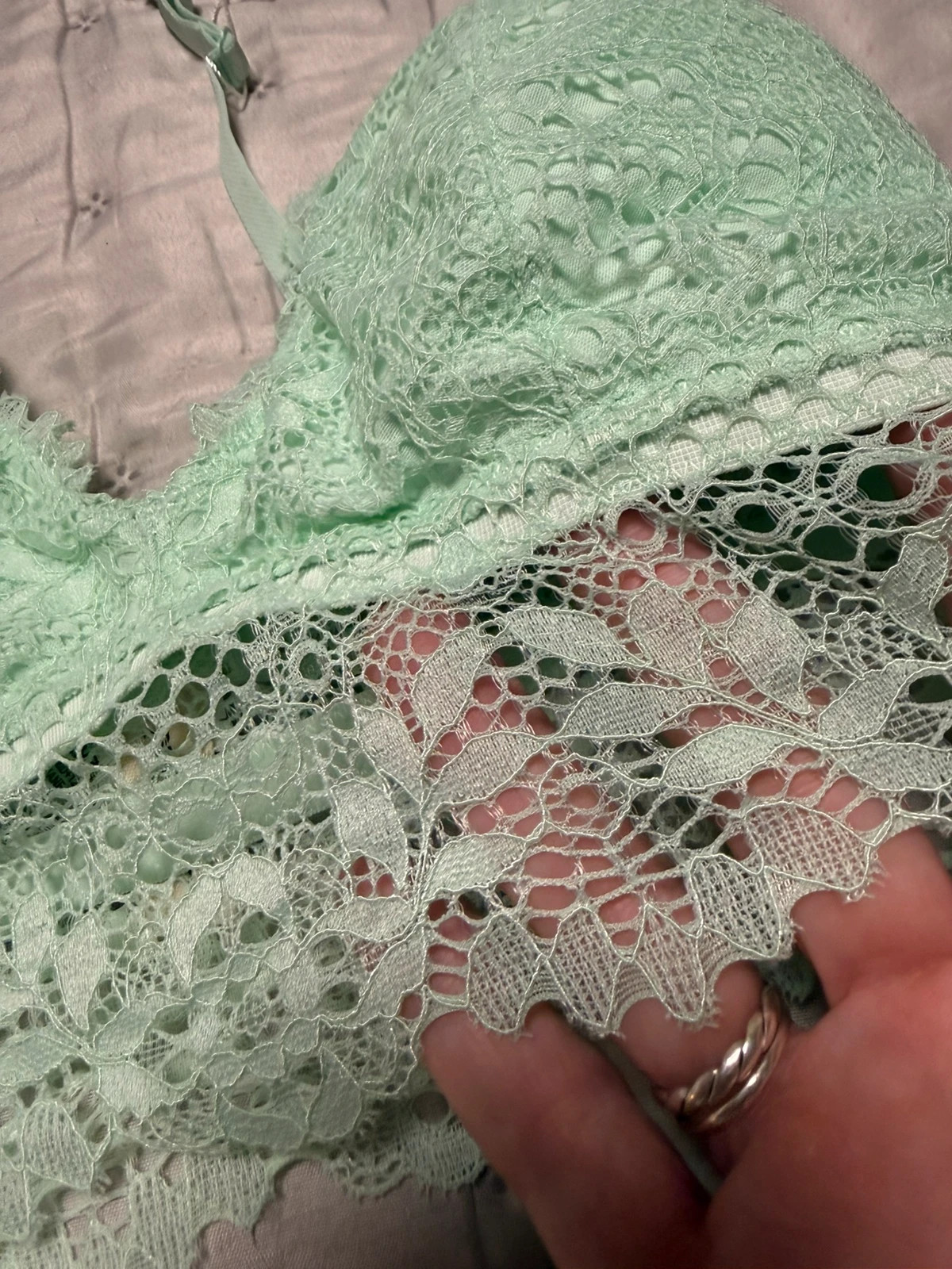 Bralette de encaje verde menta Promise Talla M Nuevo – Promise – taille M 3