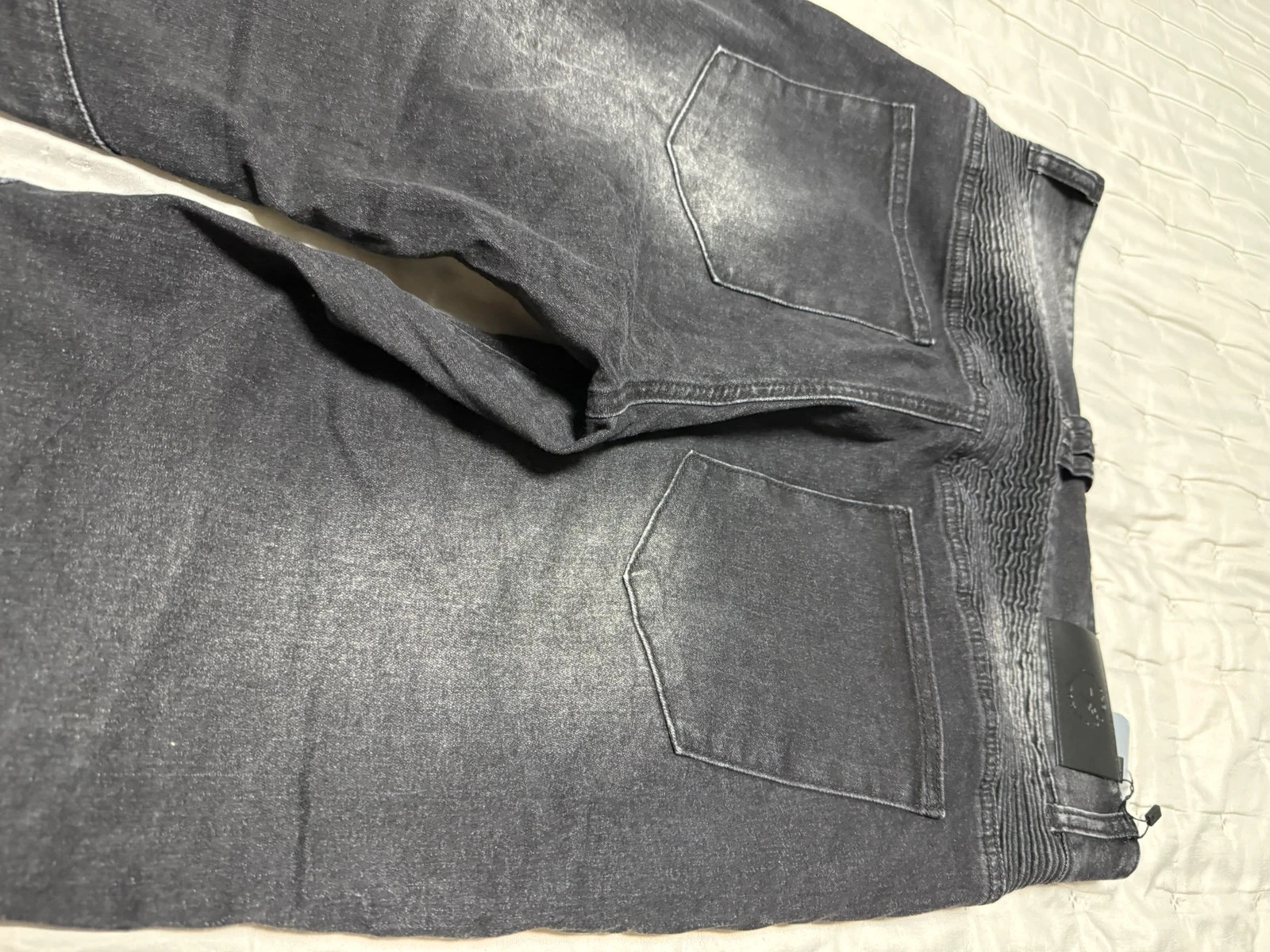 Pantalón vaquero moto biker Voléro gris oscuro protecciones nuevo – volero – taille L 5