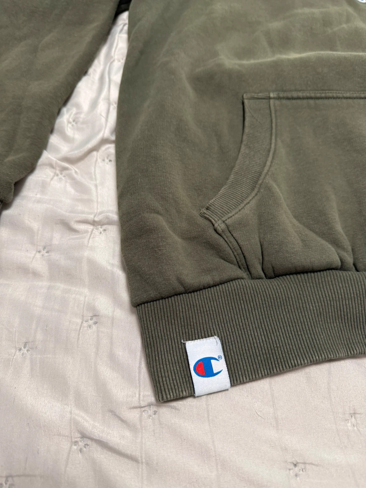 Sudadera Champion Heritage verde oliva - Logo grande - Talla XL (Estilo Vintage/Streetwear) – Champion – taille XL 3