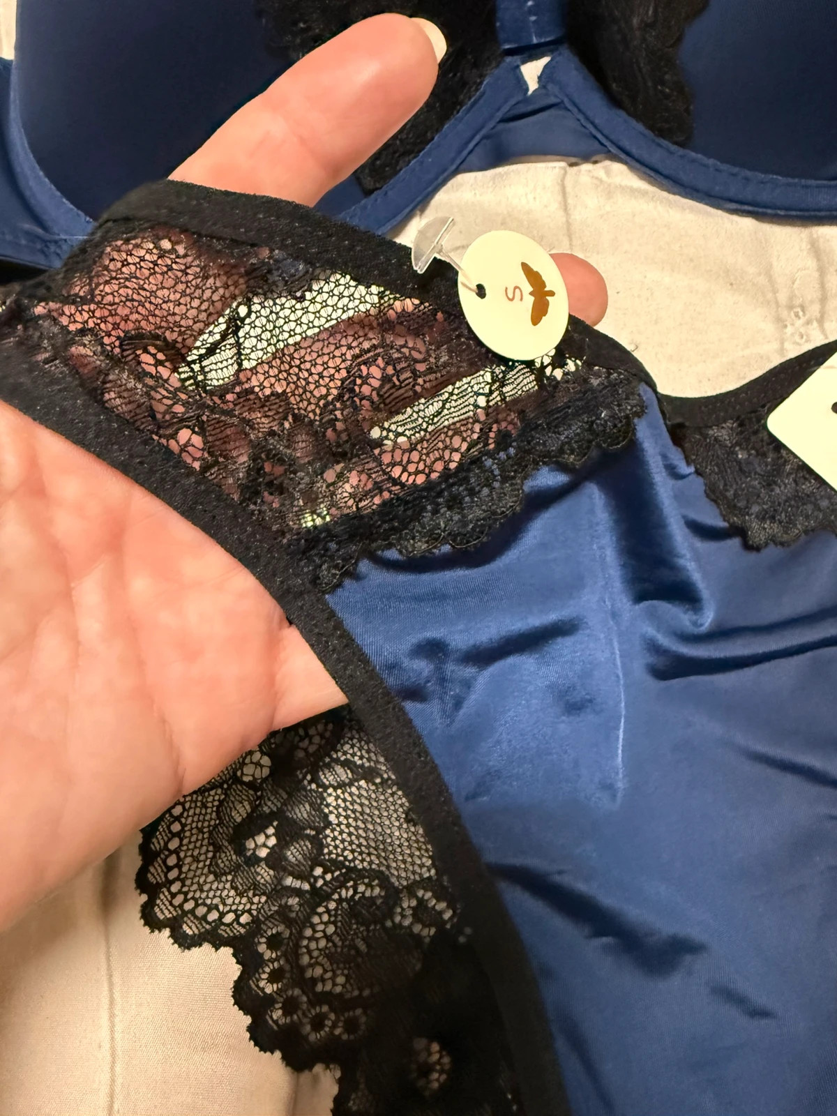 Conjunto lencería azul marino y negro Les Petites Bombes T. 95C y S Nuevo – Les Petites Bombes – taille 95C 3