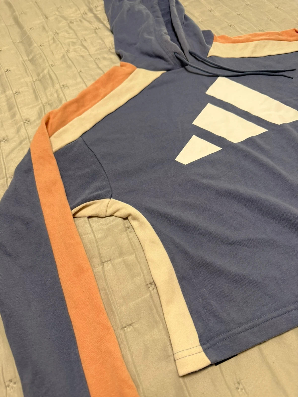 Sudadera corta Adidas tricolor con capucha – adidas – taille S / 36 / 8 4