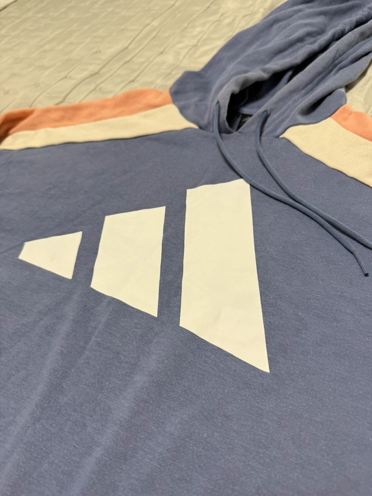 Sudadera corta Adidas tricolor con capucha – adidas – taille S / 36 / 8 5