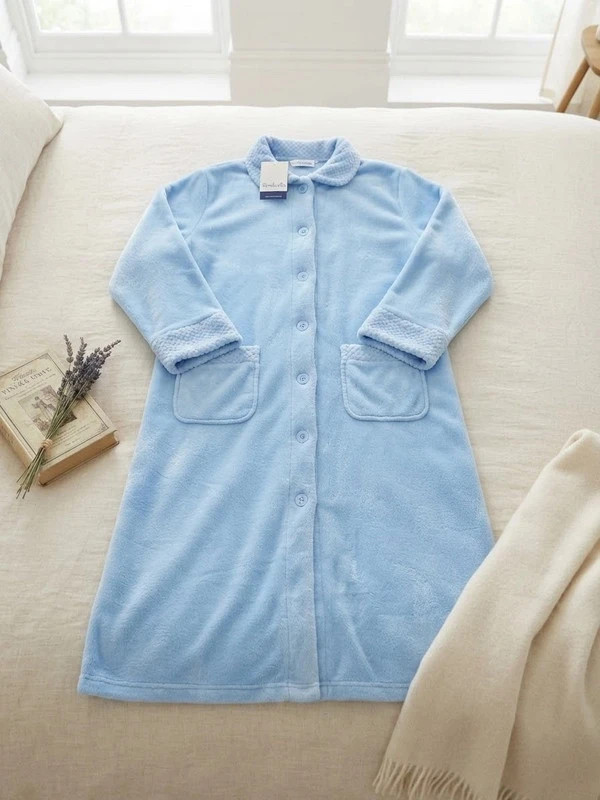 Bata de andar por casa súper calentita talla XL – slenderella – taille XL / 42 / 14