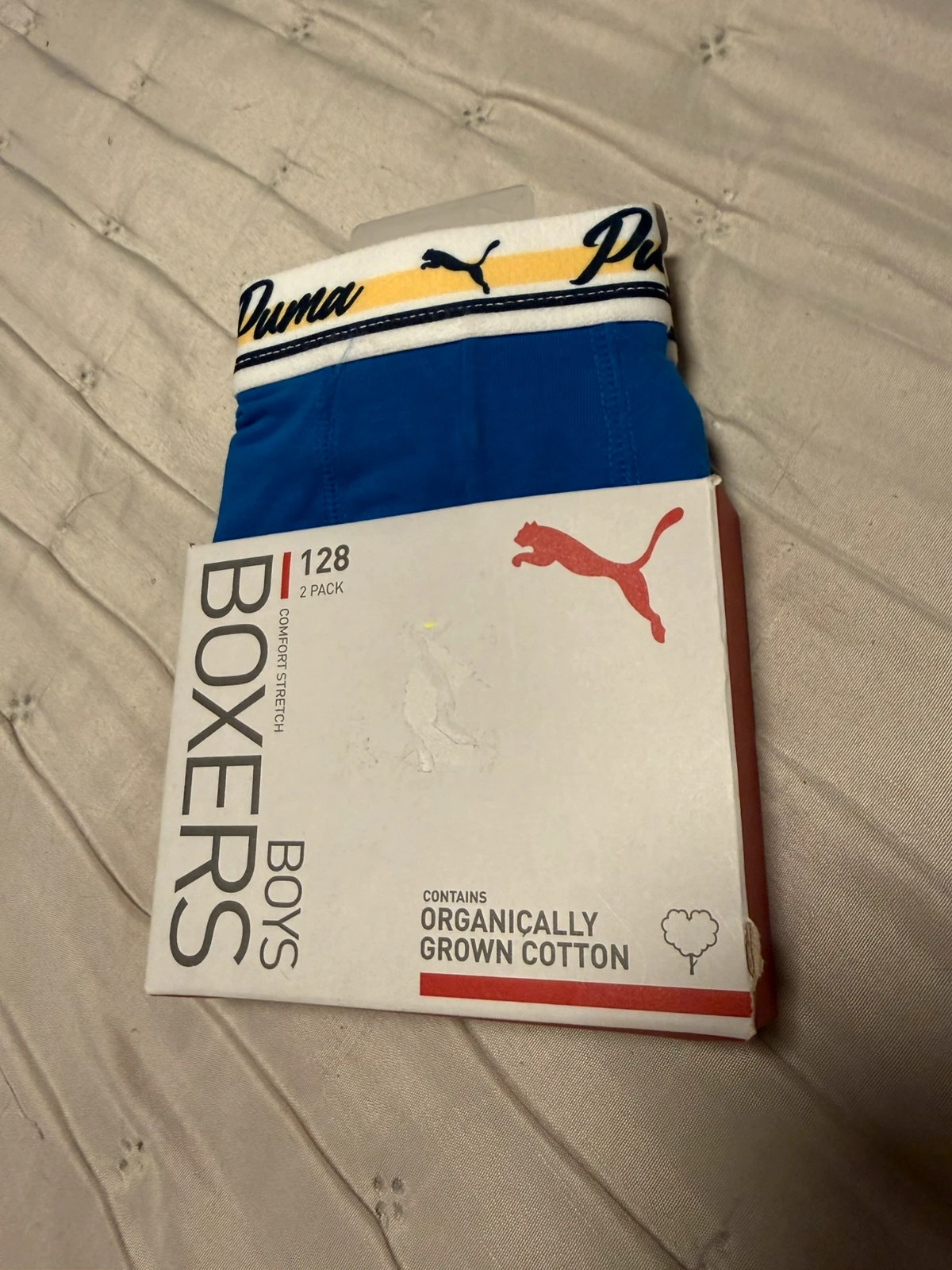 Pack de dos bóxers para niño de la marca Puma en talla 128 (equivalente a unos 7-8 años) – Puma – taille 8 ans / 128 cm 2