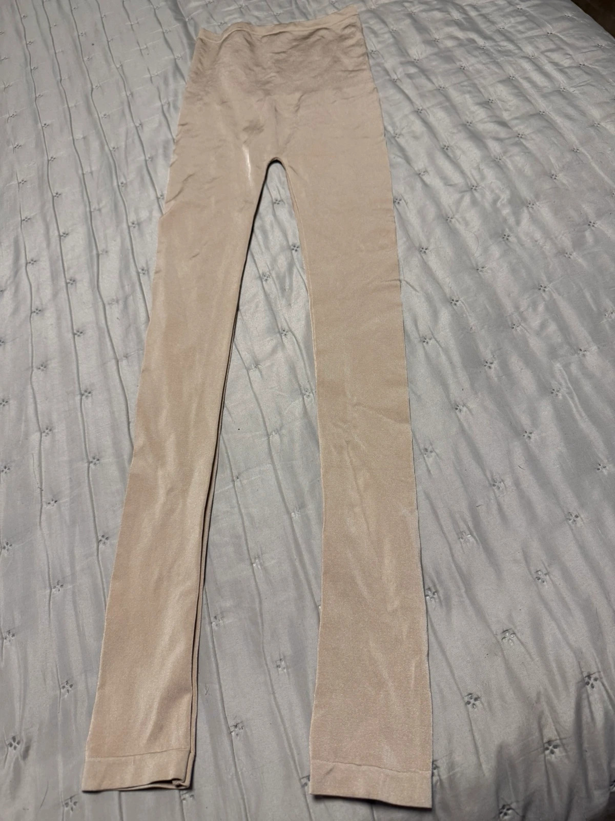 Leggings dorados brillantes con cintura alta – Sarah Pacini – taille M / 38 / 10 2