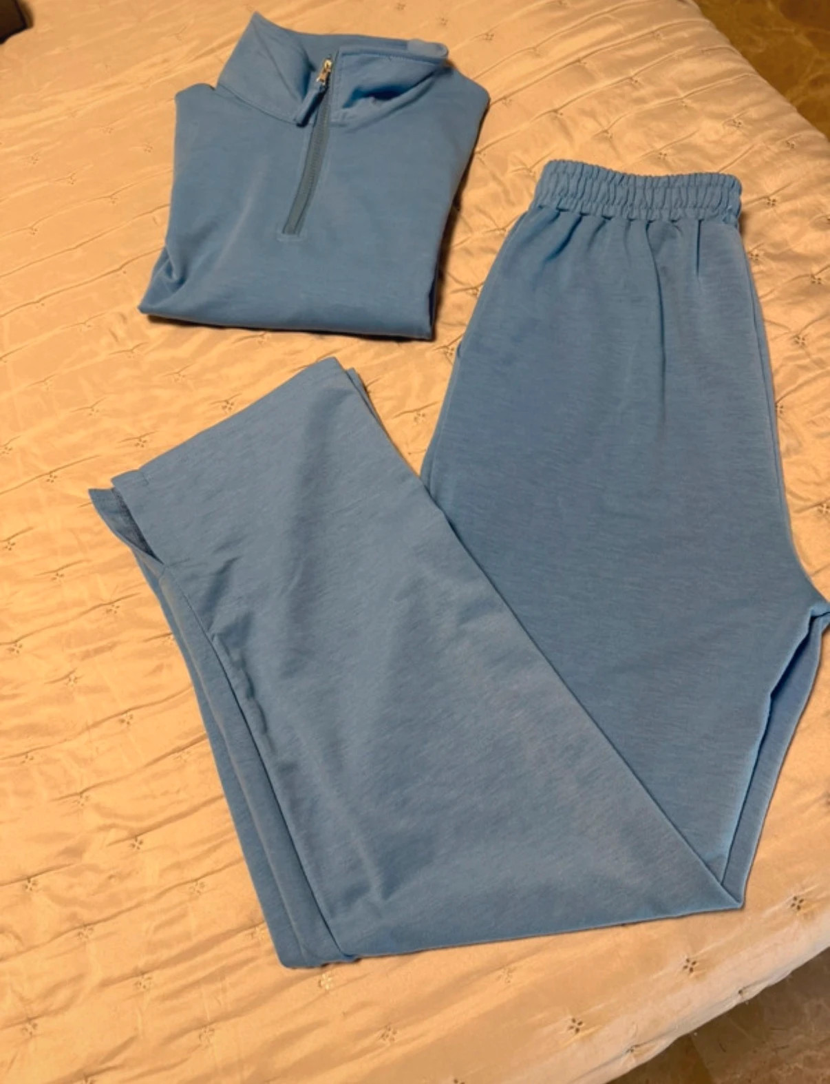 ste - Sudadera 1/4 Cremallera y Pantalón Ancho – sin marca – taille M / 38 / 10 2
