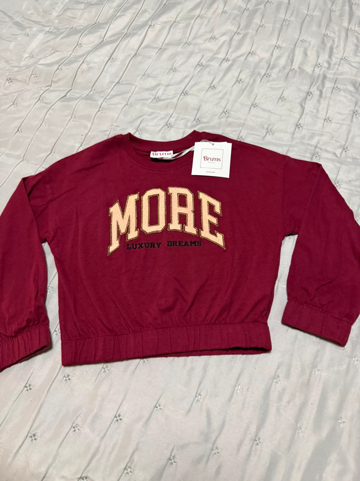 Sudadera burdeos Brums "More Luxury Dreams" Nueva niña – Brums – taille 6 ans / 116 cm 2