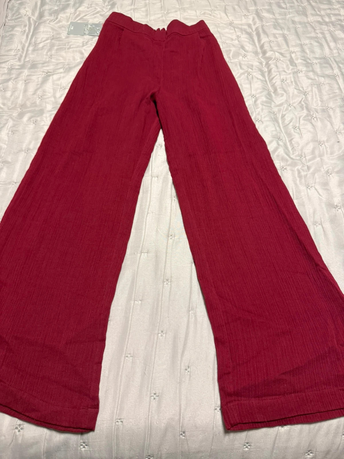 Pantalón palazzo / fluido de color burdeos talla 12 Años – Laormiga – taille 12 ans / 152 cm 2