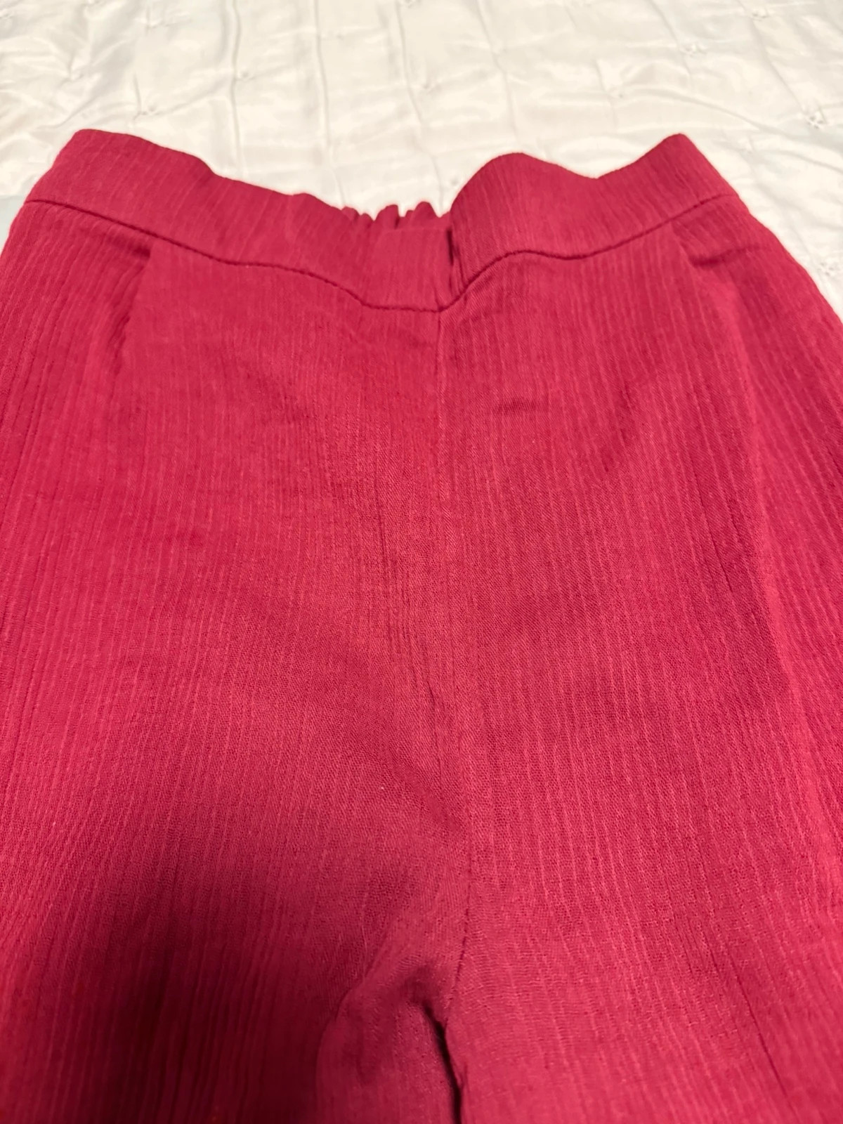 Pantalón palazzo / fluido de color burdeos talla 12 Años – Laormiga – taille 12 ans / 152 cm 4