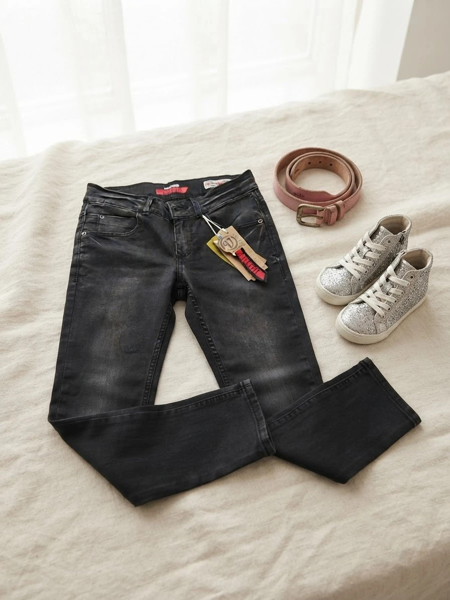 Jeans pitillo negros Vingino Flex Fit - Talla 12 (Nuevos con etiqueta) – Vingino – taille 12 ans / 152 cm