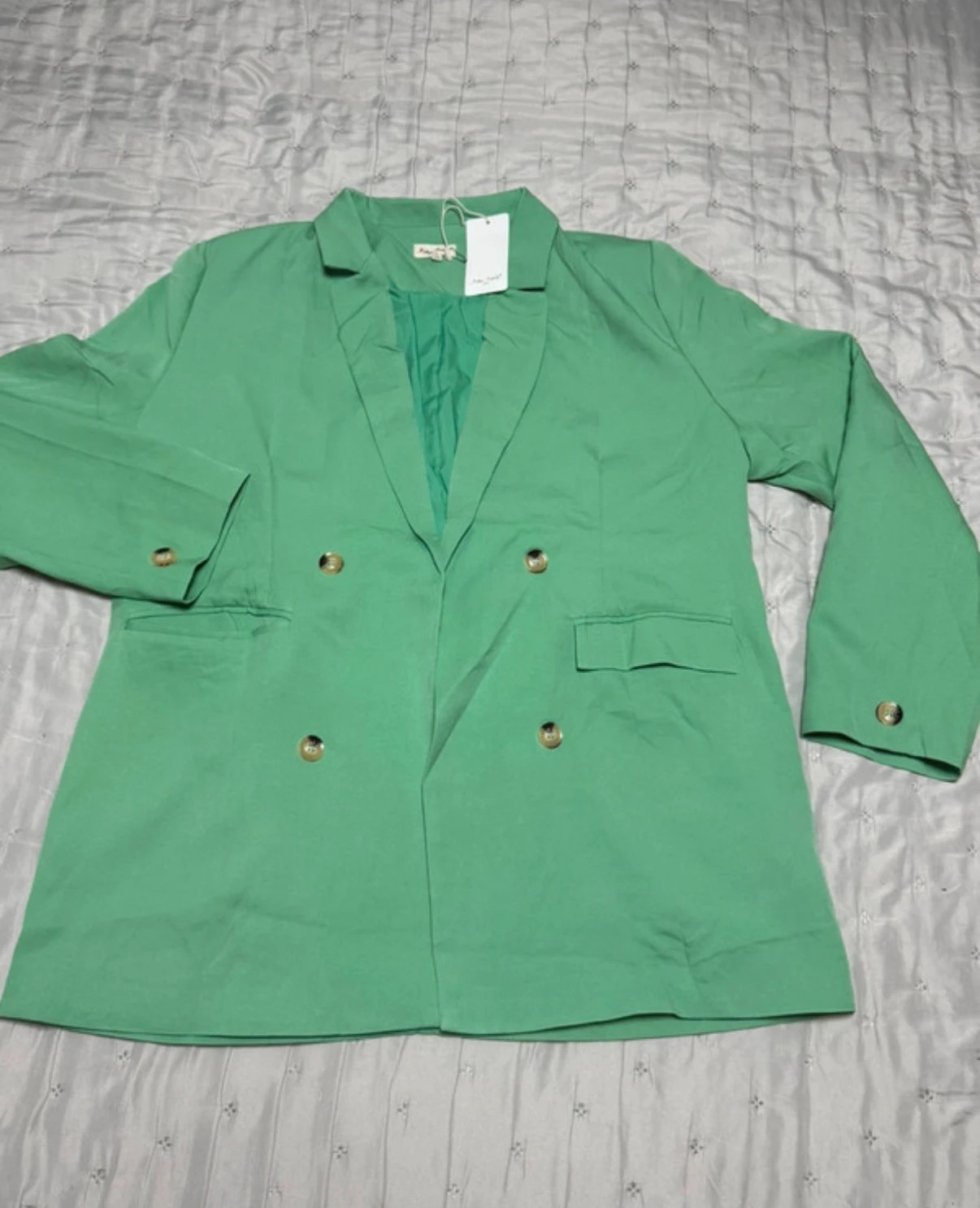Blazer mujer verde con bolsillos talla XXL – Melya Melody – taille XL / 42 / 14 2