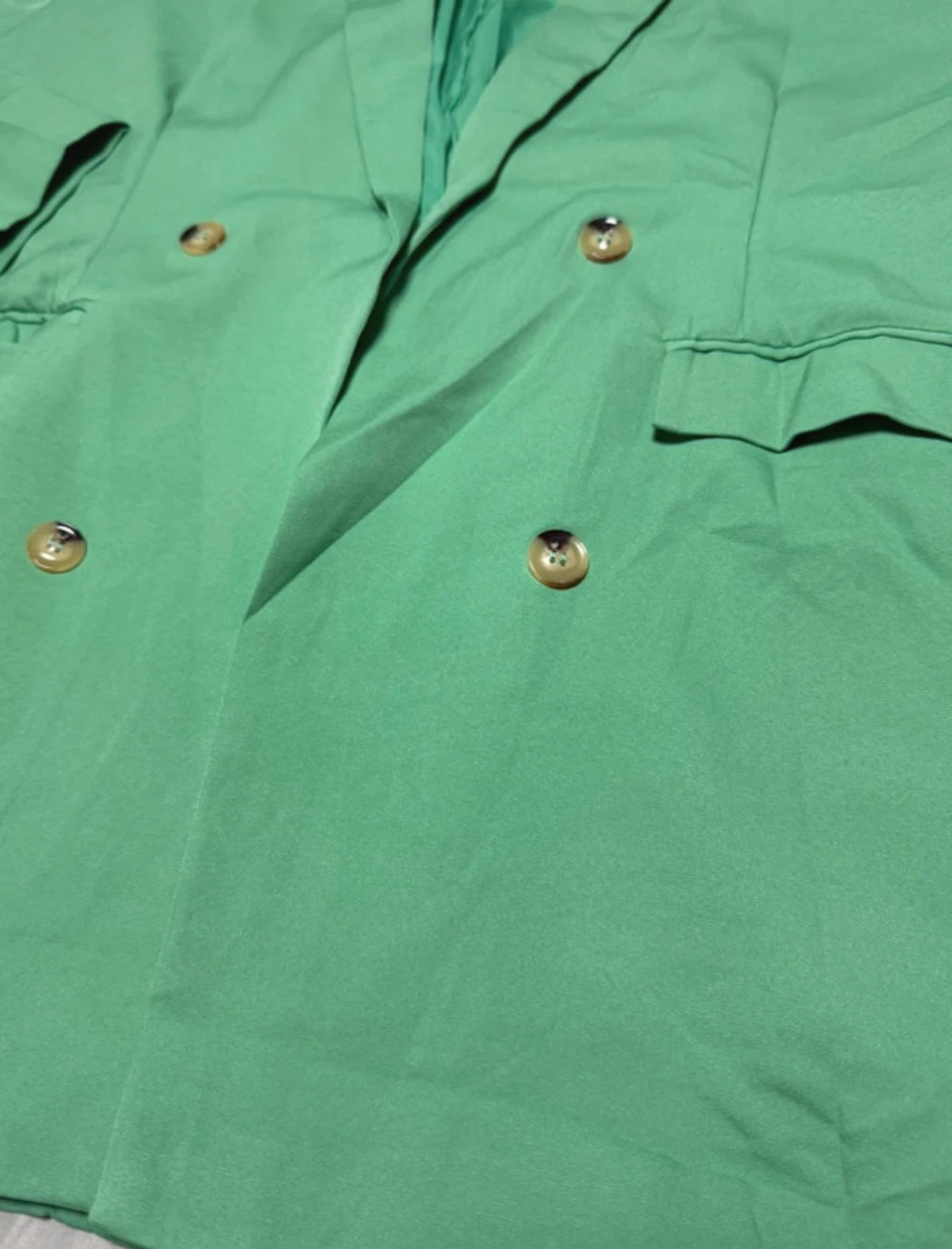 Blazer mujer verde con bolsillos talla XXL – Melya Melody – taille XL / 42 / 14 3