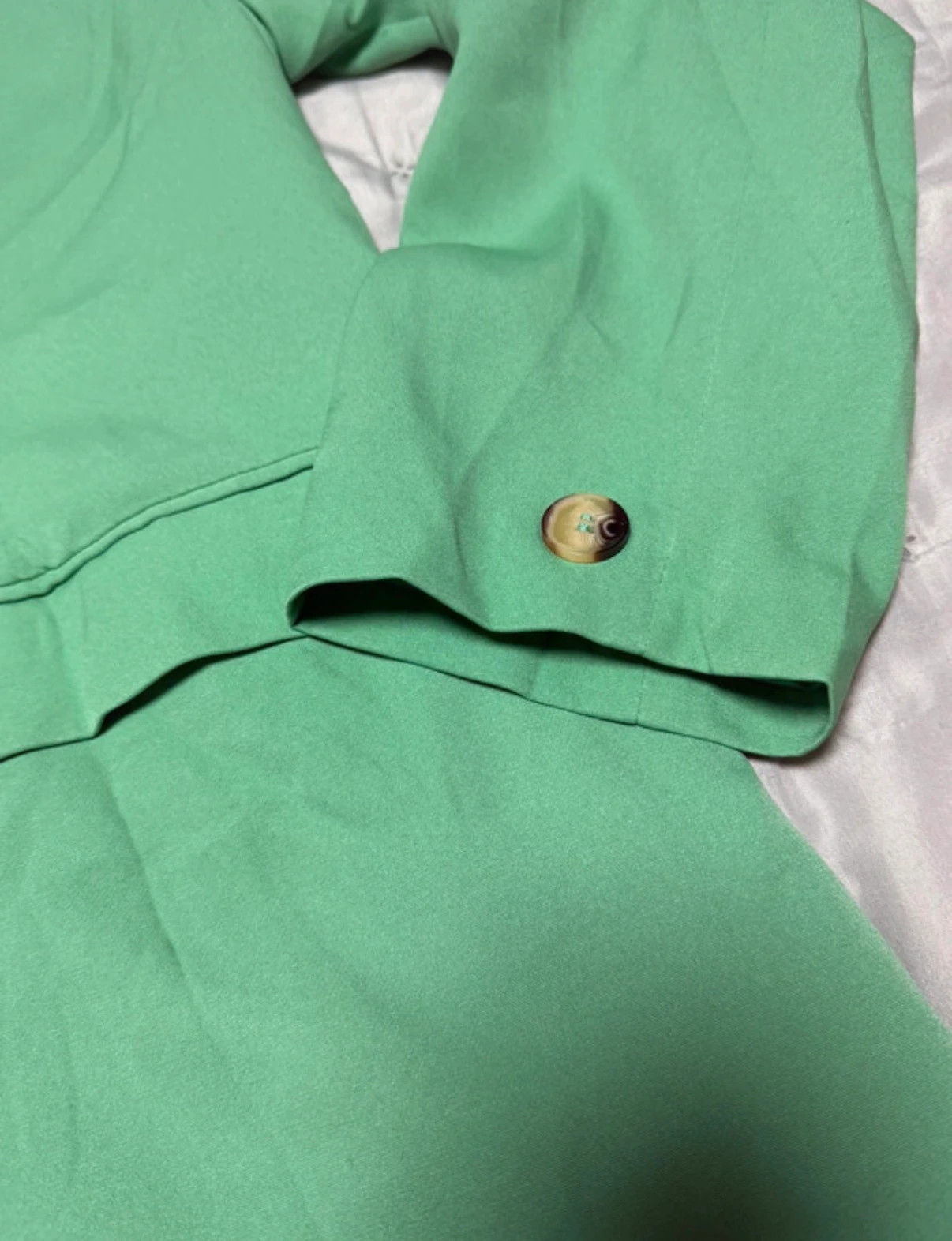 Blazer mujer verde con bolsillos talla XXL – Melya Melody – taille XL / 42 / 14 5