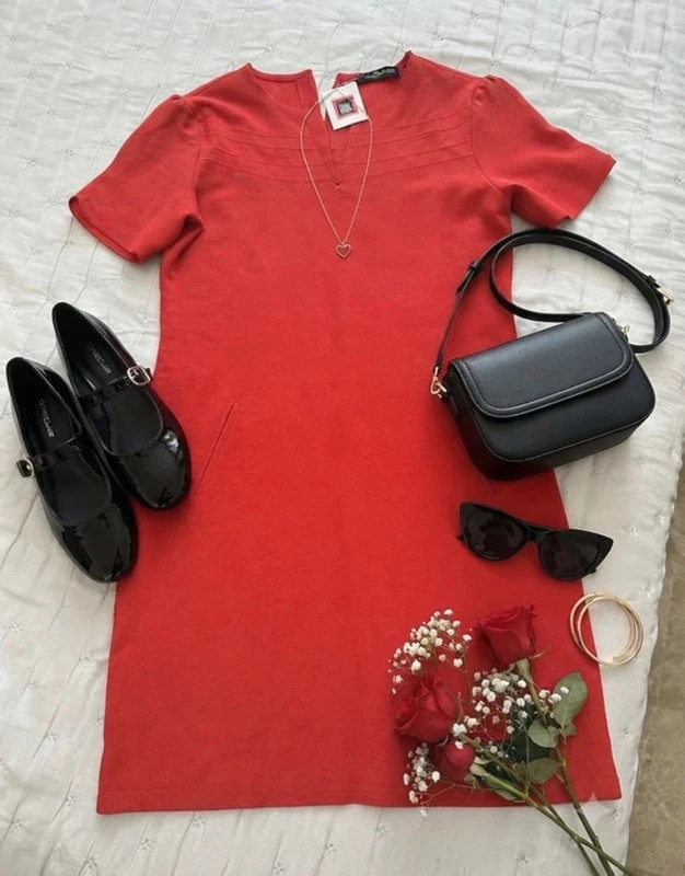 Vestido rojo de Christine Laure talla M